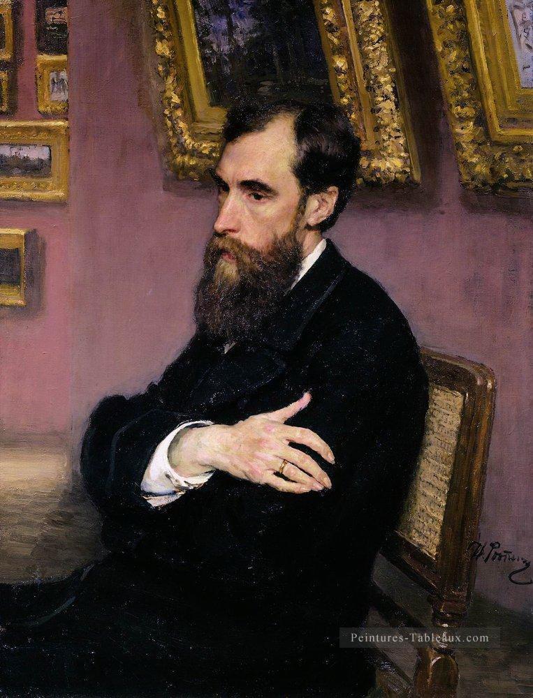 portrait de Pavel tretyakov fondateur de la galerie tretyakov 1883 Ilya Repin Peintures à l'huile